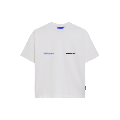 Prohibited Abstract Tee White