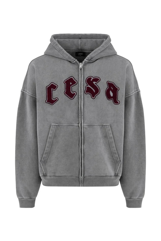 Cesa Classic C1 Zip-Hoodie Stone Washed